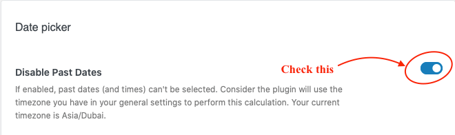 Enabling Disable past dates in Date and Time Picker