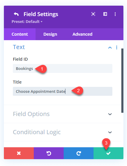 Added Field Id to the Divi Contact Form Module