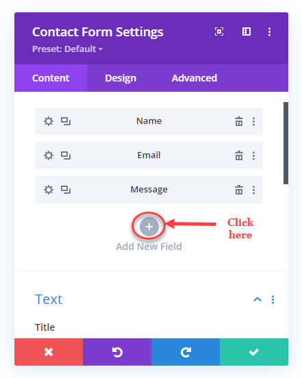 Adding new field to the Divi Contact Form Module