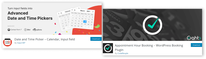 Appointment plugin for WordPress Comparison