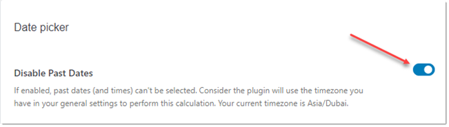 Disabling Past Dates for the Travel Booking System