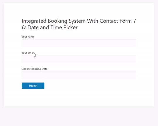 Integrated Booking System