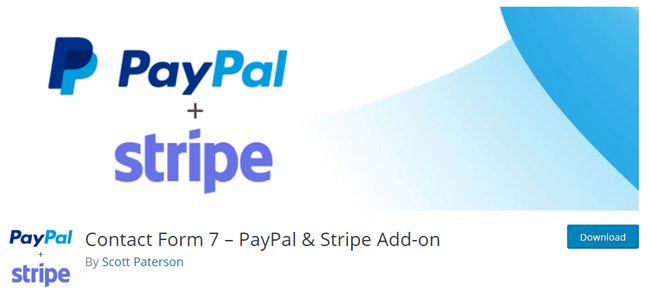 PayPal and Stripe Contact Form 7 extension